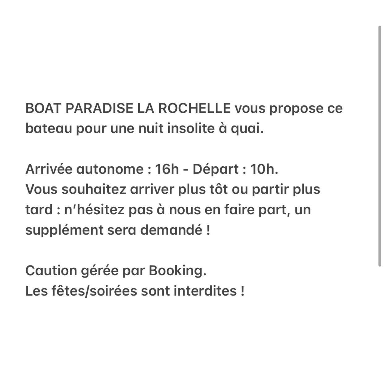 Nuit Insolite Sur Un Bateau Linge Et Menage Inclus La Rochelle  Eksteriør bilde
